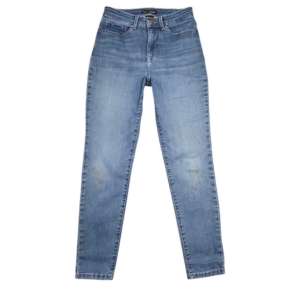 Lee Sculpting Slim Fit Skinny Leg Jeans Womens 6 Medium Denim Preppy Boho Casual